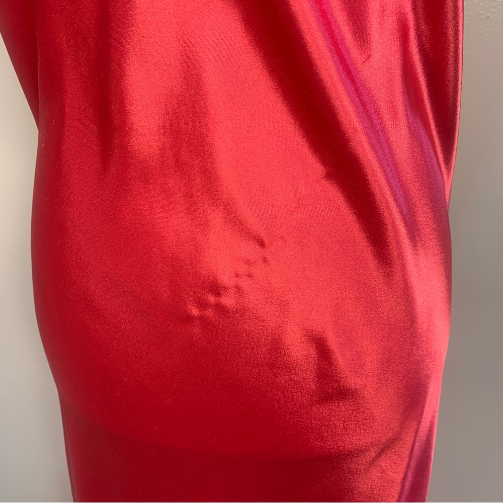 Christian Dior VTG Satin Logo Embroidered Full Length Slip Dress - Picture 12 of 15